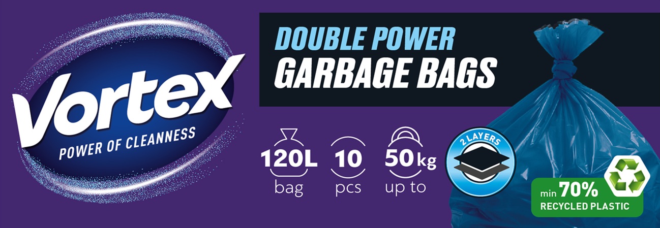 double power garbage bags
