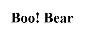 boo! bear