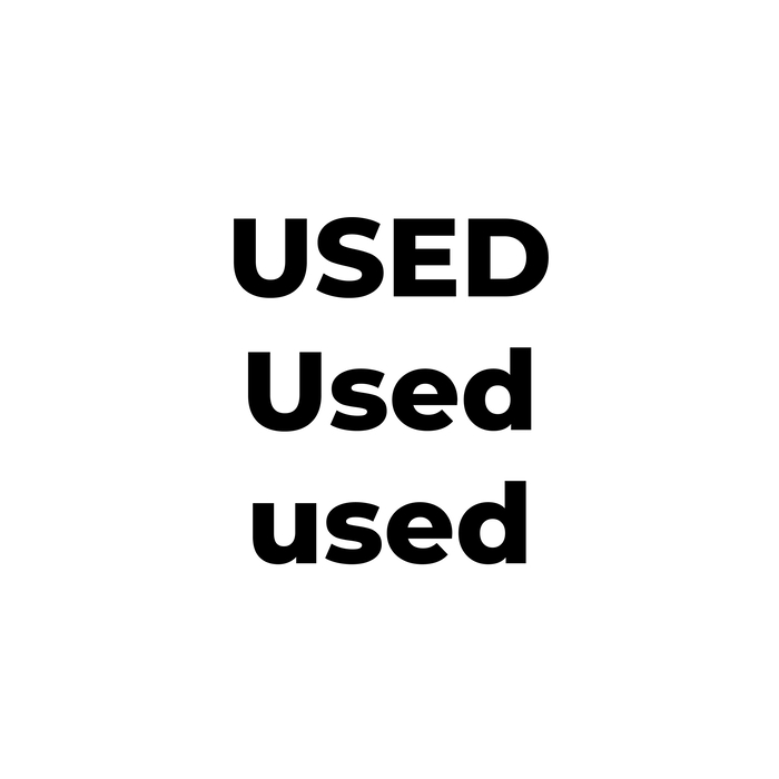 used used used