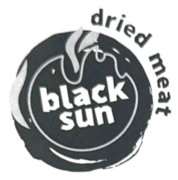 black sun dried meat