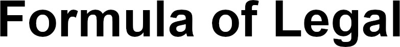 formula of legal