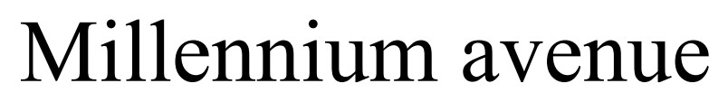 millennium avenue