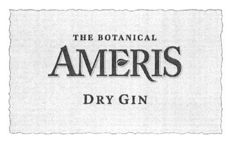 the botanical ameris dry gin