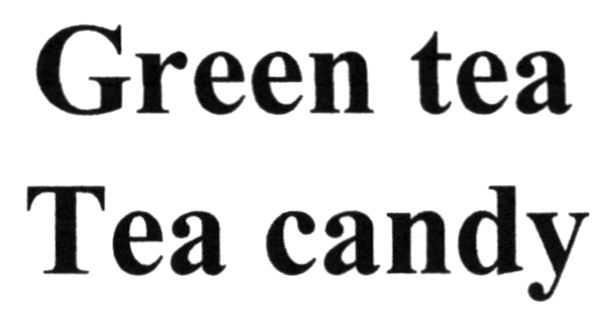 green tea tea candy