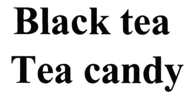 black tea tea candy
