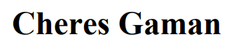 cheres gaman