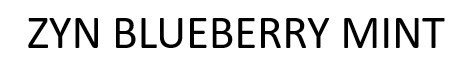 zyn blueberry mint