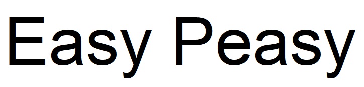easy peasy