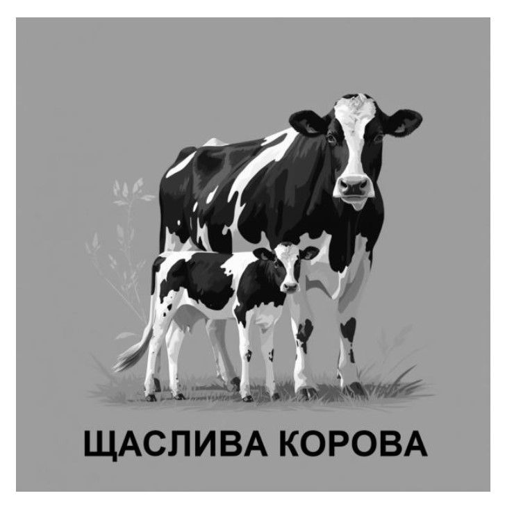 щаслива корова