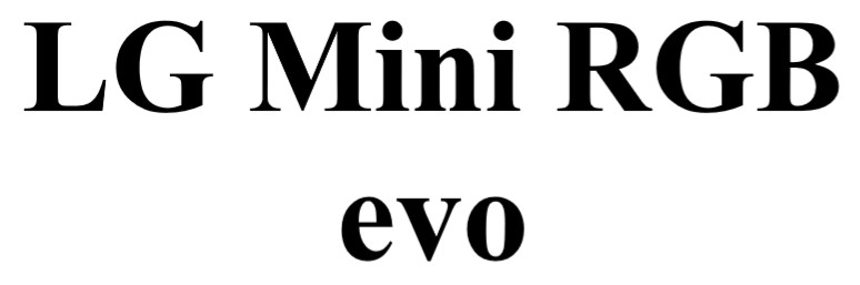 lg mini rgb evo