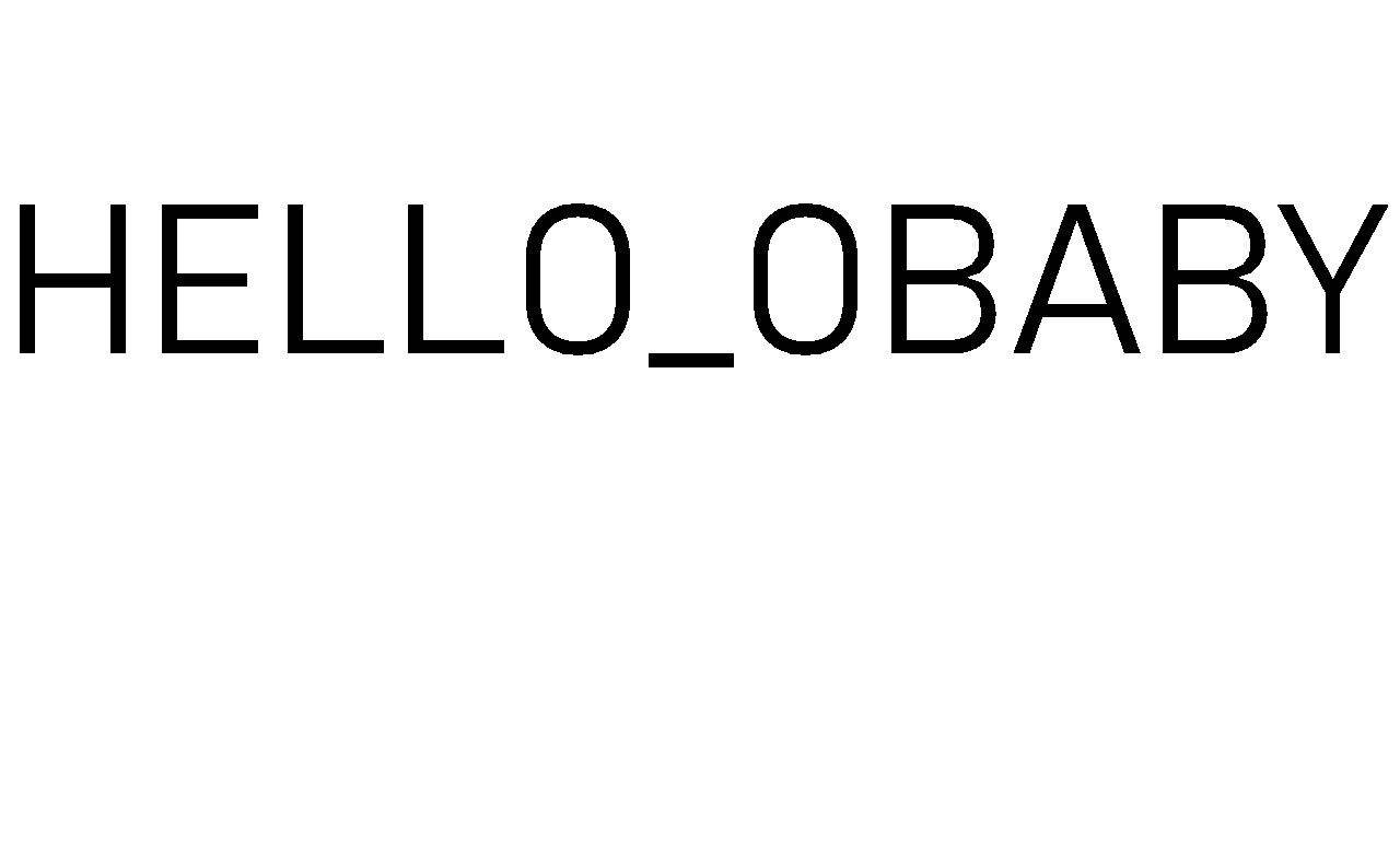 hello obaby