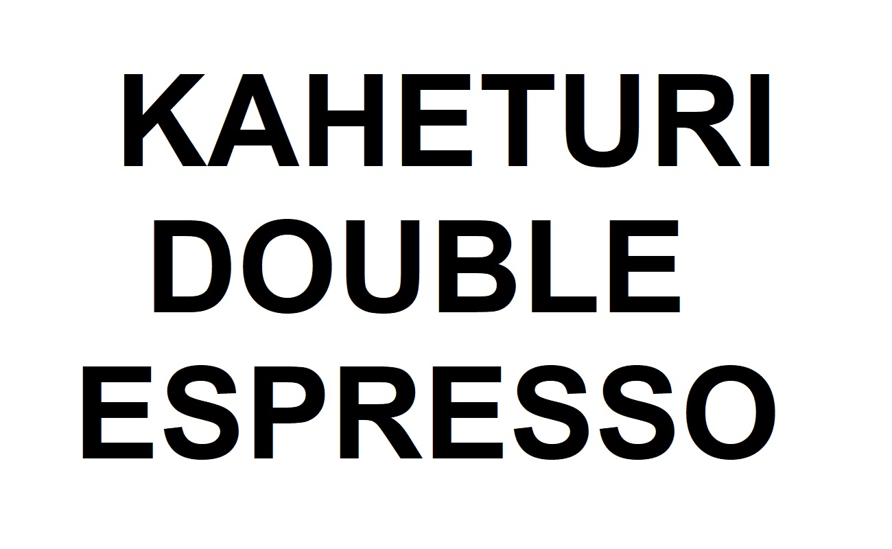kaheturi double espresso