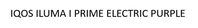 iqos iluma i prime electric purple