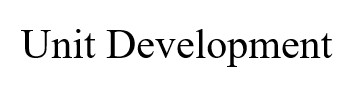 unit development