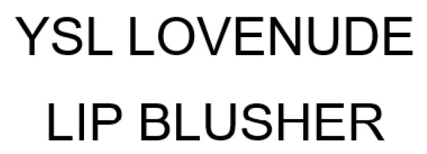 ysl lovenude lip blusher