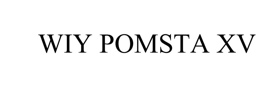 wiy pomsta xv