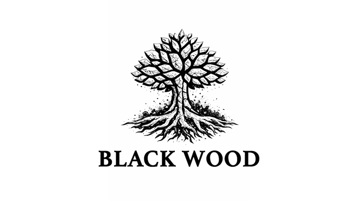 black wood