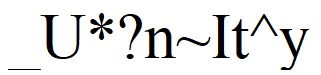 _u*?n~it^y