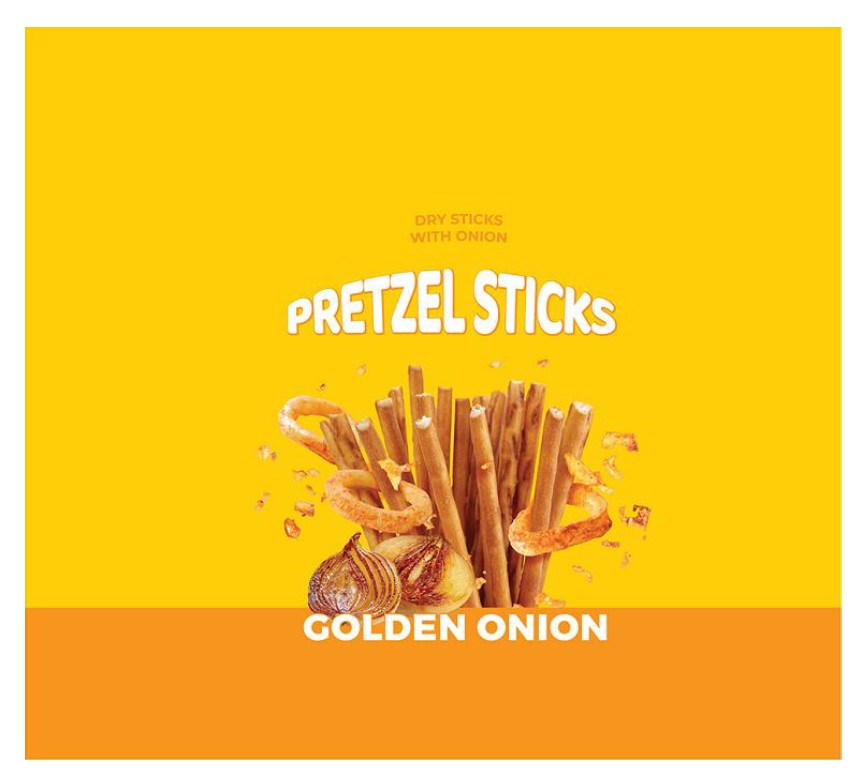 pretzel sticks golden onion