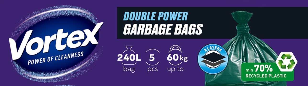 double power garbage bags