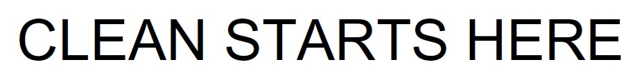 clean starts here