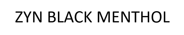 zyn black menthol