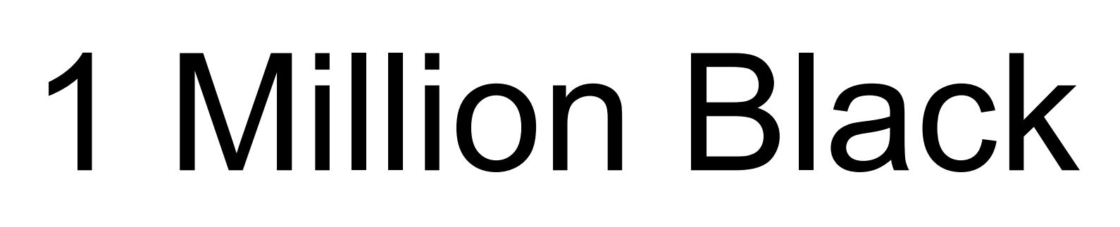 1 million black