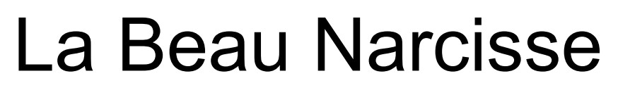 la beau narcisse