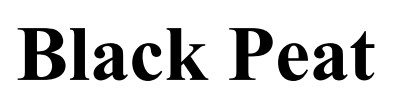 black peat