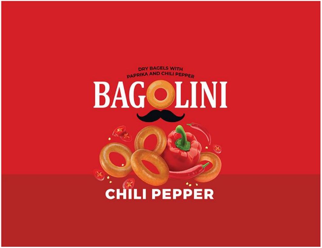 dry bagels with paprika and chili pepper