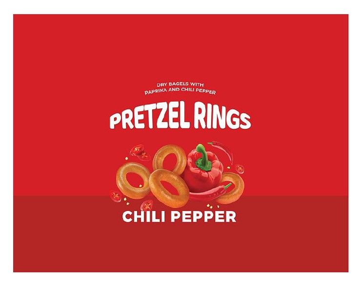 dry bagels with paprika and chili pepper