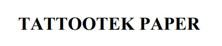 tattootek paper