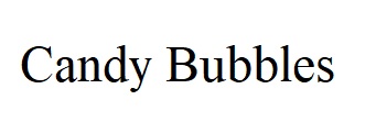 candy bubbles