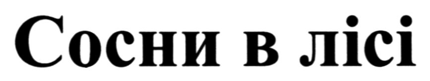сосни в лісі