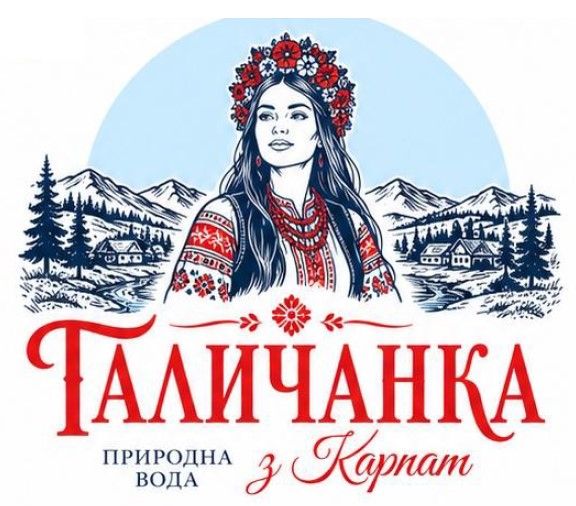 Зображення марки «природна вода з карпат · галичанка»