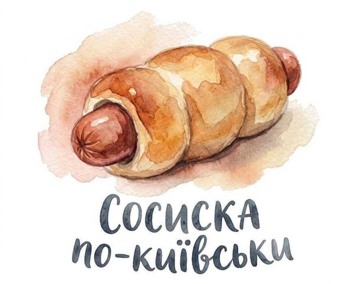 Зображення марки «сосиска по-київськи»