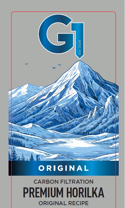 Зображення марки «est. 2020 · original recipe · premium horilka · carbon filtration · g1»