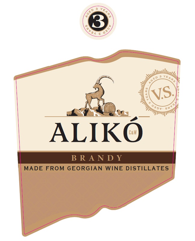 Торговельна марка «cw c&w vs v.s. years 3 aged aged 3 years distillates wine georgian from made made from georgian wine distillates brandy aliko», заявка №m202617502