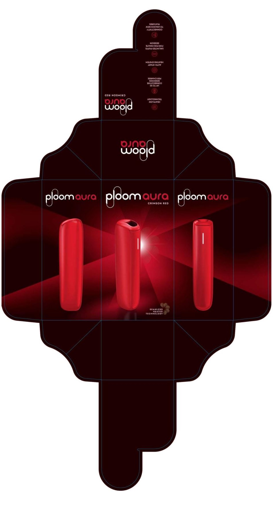Зображення марки «connetivity to unlock new features · unlimited puffs for five minute session · auto start heating system · up to 20 consecutive sessions…»