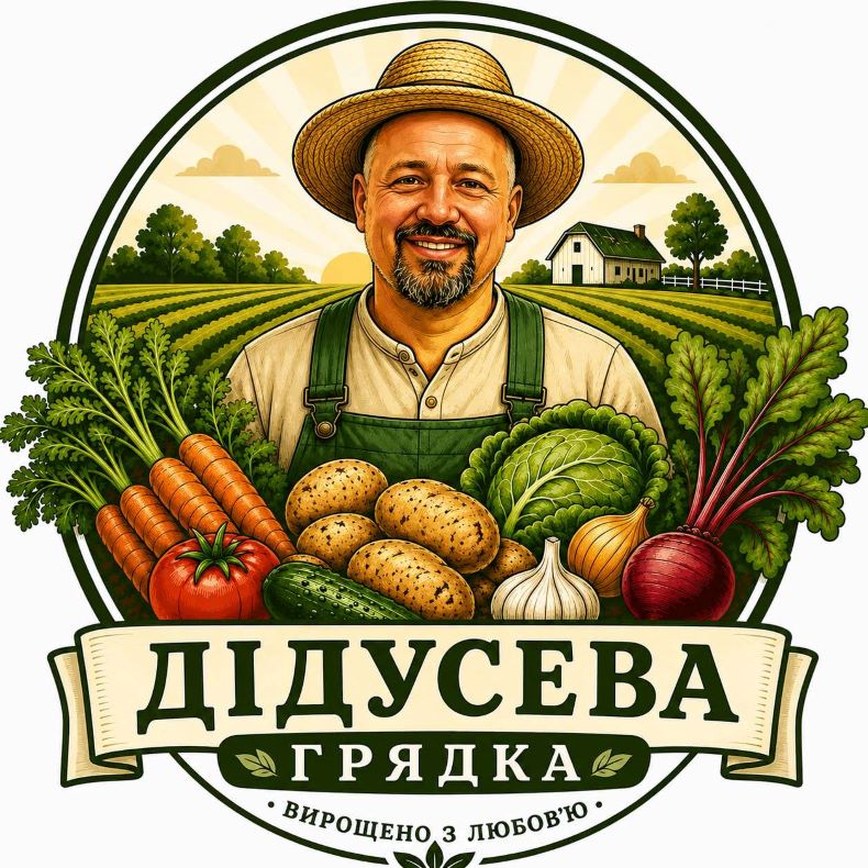 Зображення марки «вирощено з любов'ю · дідусева грядка»