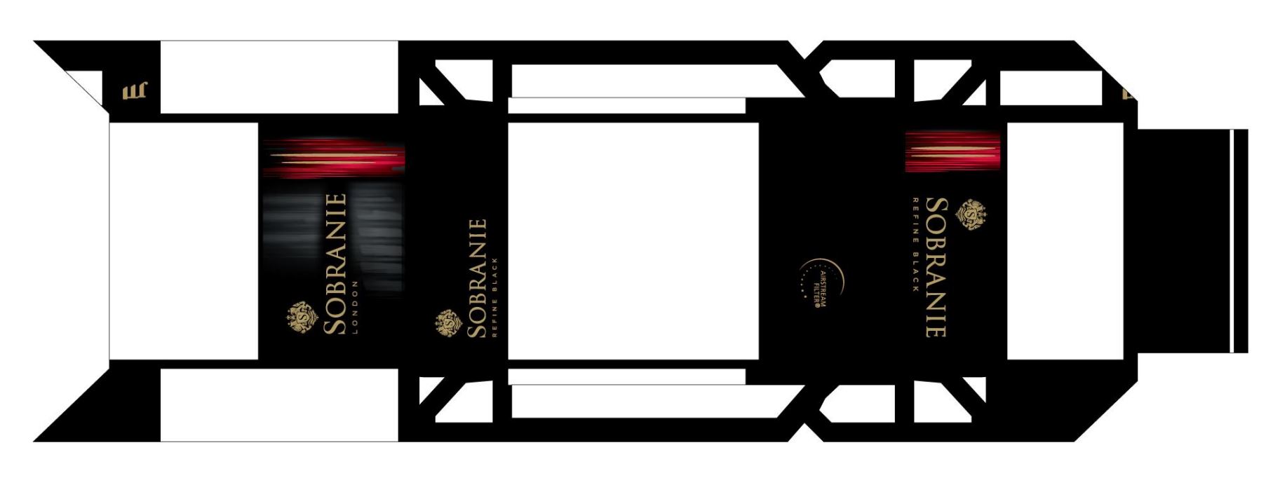 Зображення марки «jti · refine black · airstream filters · sobranie london»
