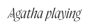 Зображення марки «agatha playing»