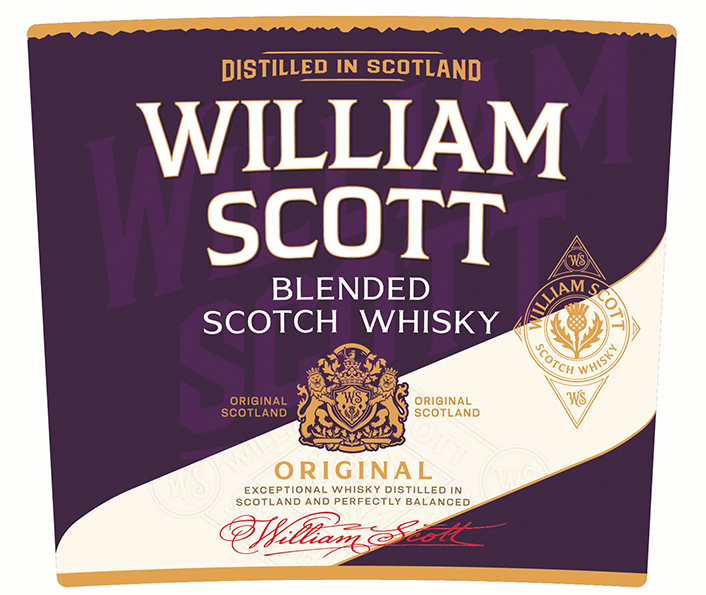 Зображення марки «ws · exceptional whisky distilled in scotland and perfectly balanced · original scotland · blended scotch whisky · william scott»