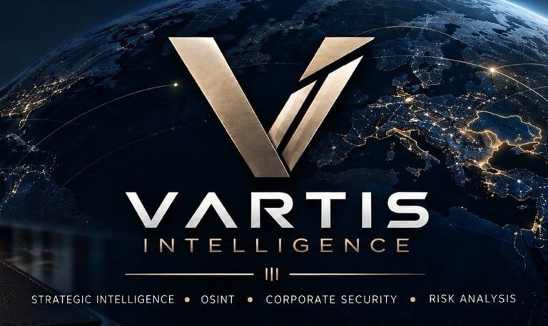 Зображення марки «risk analysis · corporate security · osint · strategic intelligence · vartis intelligence»