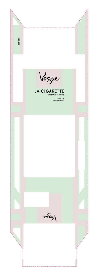Зображення марки «originale · green · dessinee a paris · la cigarette · vogue»